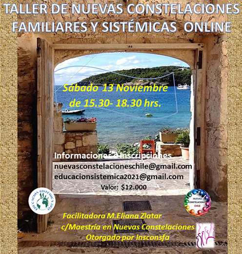 TALLER DE NUEVAS CONSTELACIONES FAMILIARES Y SISTÉMICAS. ABIERTO A TODO PÚBLICO