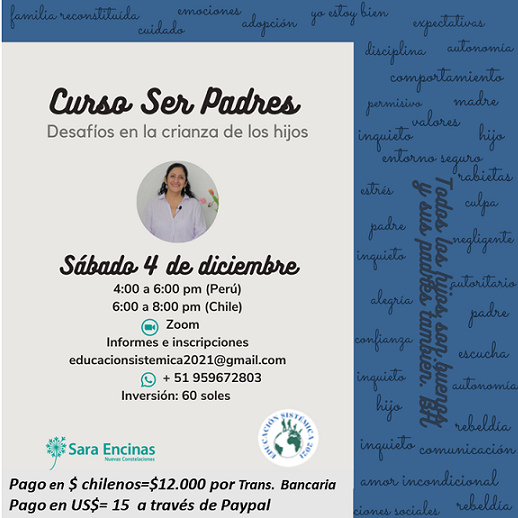 Educación Sistémica ofrece el Curso 